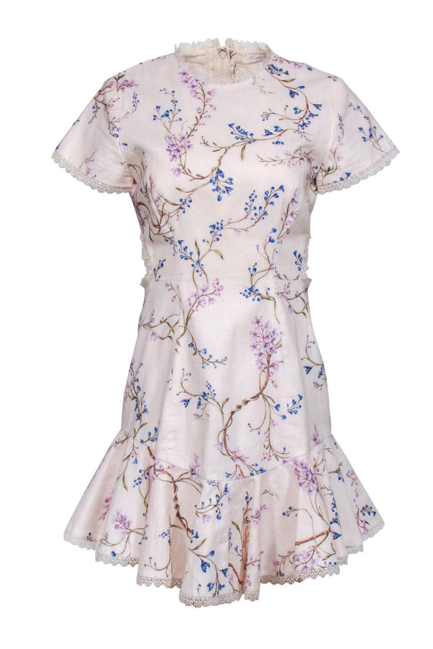 ASOS DESIGN pleated satin wrap button detail midi dress in khaki and cream  color block | ASOS